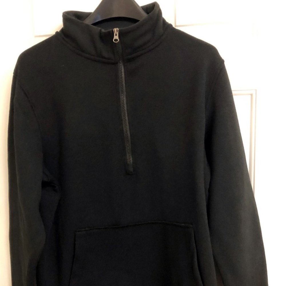 Arthur Beale Men's Black 1/2 Zip Pullover NWT Med